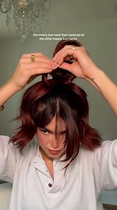 61K views · 392 reactions | Simple messy bun hack! | MetDaan Hairstyles | Facebook