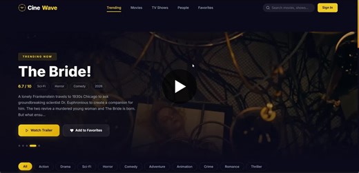 #f5c518 #0a0a1a #fullstackdevelopment #mern #react #nodejs #mongodb #expressjs #javascript #webdevelopment #redux #vite #cinewave #buildinpublic #softwareengineering #sheriyanscodingschool… | Satwaj Bachhav