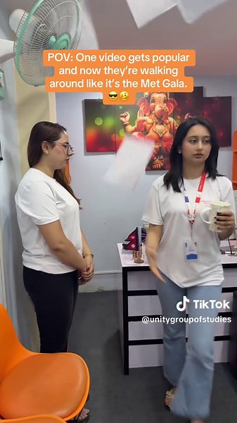 Living in “celebrity mode” since yesterday. 😒😂. #justforfun #funnyreals #unitygroupofstudies #corporatefun #pov #fypシ゚ #nepal #foryou #nepal #followforfollowback #unity #reels #trending #highlight #creatorsearchinsights #reels