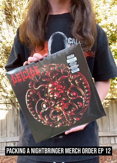 Packing DEICIDE Vinyl Order for Michele in VIC