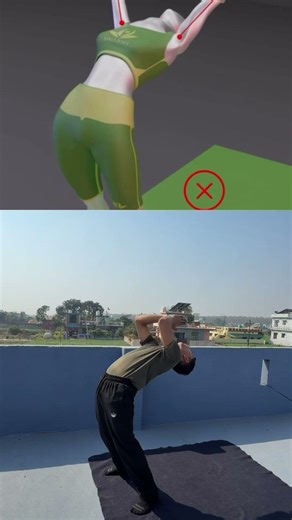 Chakrasana (wheel pose) tutorial 💯📌✅