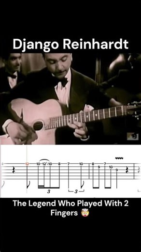 The legend who played with 2 fingers 🤯 (Django Solo Tab)