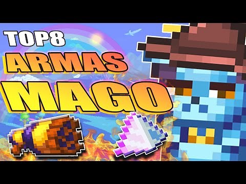 TERRARIA TOP 8 MEJORES ARMAS DE MAGO - LA MEJOR ARMA DE MAGO EN TERRARIA