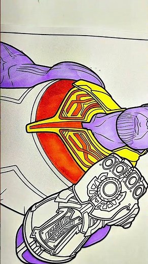 How To Draw Thanos on Avengers infinity Wars - Coloring pages #drawing #shorts #colors #coloring