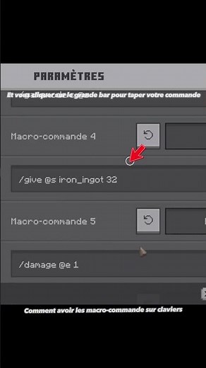 Comment avoir les macros commande ? #minecraft