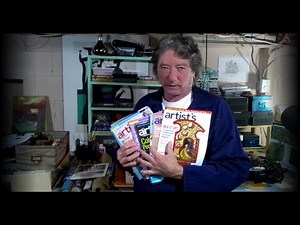 ASMR Basics of an Artist . Page turning, tapping sounds . Whispers and soft page triggers.