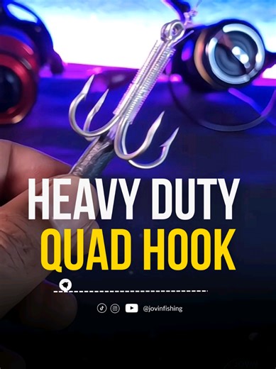 4X Strong Quad Hook Rig for Heavy-Duty Fishing
