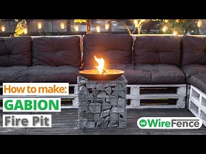 DIY Gabion Fire Pit (Step by Step Video) | Wire Fence