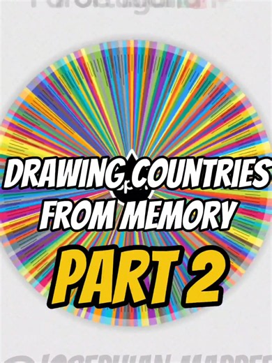 Can I Draw MORE Countries From Memory? 🌍 | Part 2 #DrawingCountries #GeographyTok #MapTok #Geography #Challenge