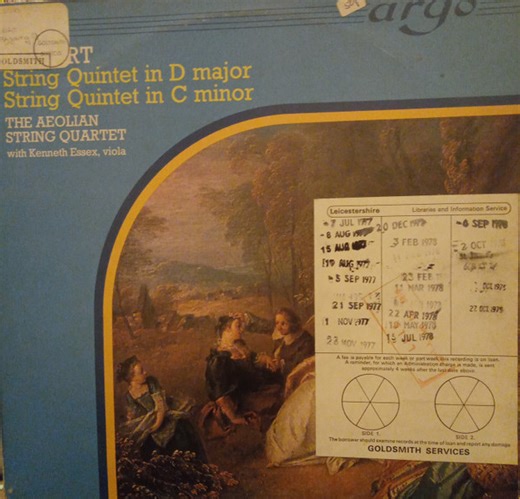 Mozart, The Aeolian String Quartet With Kenneth Essex - String Quintet In D Major / String Quintet In C Minor