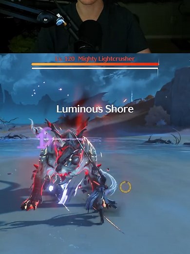 Here is a quick fight against the Wuthering Waves 1.1 elite enemy boss Mighty Lightcrusher! #wutheringwaves #wuwa