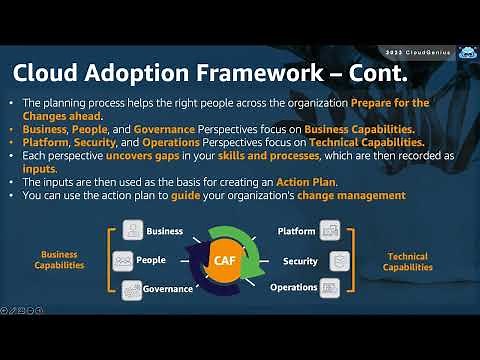 AWS-Cloud Practitioner Course- 055-Section 9- CAF: Cloud Adoption Framework