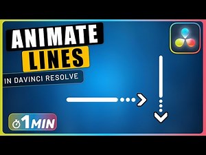 How to DRAW ANIMATED LINES in Davinci Resolve