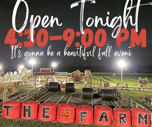 🌙Evenings at The Farm are pure ✨magic!✨ 🍁Cooler temperatures 🎃Lower crowds 🌅Beautiful sunsets 😌Relaxing atmosphere 🔦Our fun flashlight nights in the maze Our farm is outfitted with large lights to keep all of the play areas well lit! Every Friday & Saturday in October we are open until 9pm! 📍769 Bray Ford Rd Dobson, NC 27017 Open Fridays 4:30p-9p, Saturdays 10a-9p, Sundays 10a-7p Admission: $15 for ages 3-64 $10 for ages 65 Ages 2 and under- Free Admission includes access to over 35 attra