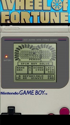 Wheel of Fortune (1990 GameTek) [All the Game Boy Shorts]
