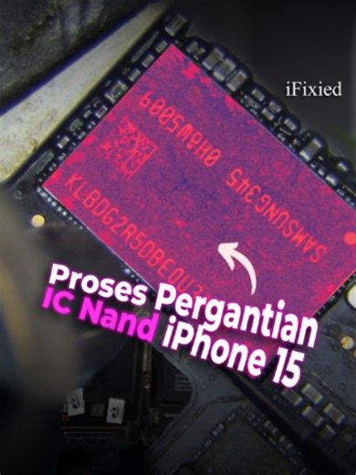 Jika iPhone kalian mengalami stuck logo, masuk mode Recovery, atau DFU, bisa jadi perangkat mengalami kegagalan booting. Dalam beberapa kasus, penyebabnya berasal dari kerusakan pada IC NAND. Di video ini kalian bisa melihat proses penggantian IC NAND yang dilakukan oleh teknisi. Website : www.ifixied.co.id Service Murah Bergaransi Cek Dan Konsultasi GRATIS STORE : 📍iFixied Jakarta Selatan 1 (Kemang) 📍iFixied Jakarta Selatan 2 (Tebet) 📍iFixied Jakarta Pusat 1 (Benhil) 📍iFixied Jakarta Pusat