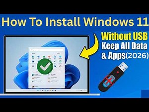 How To Install Windows 11 Without USB Drive | Keep All Data & Apps (✅2026 )