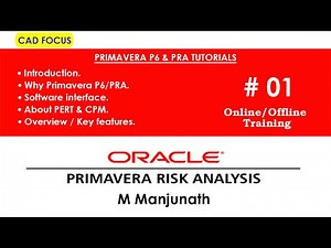 Primavera Risk Analysis Tutorials | Primavera P6 & PRA Introduction| Construction ProjectManagement