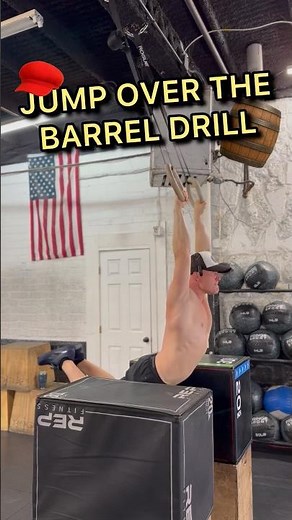 Jump Over Barrel Drill | Learn the Kipping Ring Muscle Up #muscleup