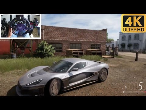 Rimac Concep Two Forza Horizon 5 - Moza Steering Wheel Gameplay