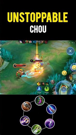 Chou Insane Kick 😈 Enemy Deleted | #shorts #mobilelegends #mlbb #chou