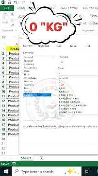 Excel Custom Cell Format Tutorial | Add Text Before & After Numbers Easily #excel