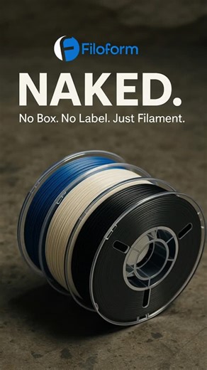3d Printer Gear on Instagram: "$15.99 per KG! 😱 We’ve heard the feedback of the people. Cheaper filament. Consistency. Reliability. Lots of colour choices. Over the past year we've been working behind the scenes to develop our new "Naked" line of filament. Filaform Naked is our stripped-back, workhorse PLA line. Here's what we promise: 27 new colours No tangles No fancy box No fancy stickers Affordable Consistent colour Filament that just works reliably Starting price of $21.99 each but if you 