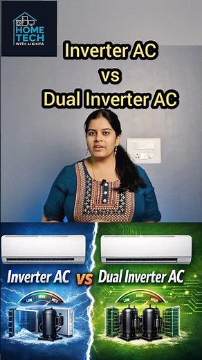 Inverter AC vs Dual Inverter AC #inverterac #dualinverter #ac #ytshorts #trending #trendingshorts