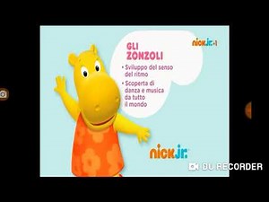 Nick Jr Italy Imcomplete Backyardigans Now Bumper plus Curriculum Board! (2013)