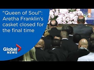 Aretha Franklin funeral: Music icon's casket closed for final time