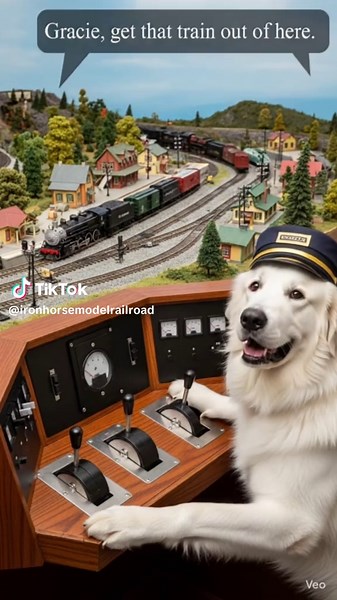 Genius Dog vs Cutting-Edge Model Train Technology