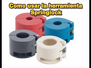 How to use the tools to remove the springlock safety lock - automotive air conditioning.