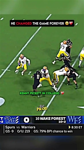 Kenny Pickett Changed The Game Forever 🥺❤️ #shorts #nfl #sad