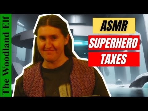 ASMR Superhero Taxes Roleplay (soft spoken, typing) Sci-Fi ASMR Role Play