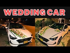 DIY Wedding Car Flowers Decoration With Pink Cut Flowers and Glade || Shaadi ki Car Sajana Seekhein