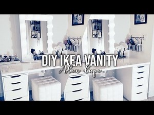 DIY Ikea vanity Under $80 ! l Alex dupe ikea hack