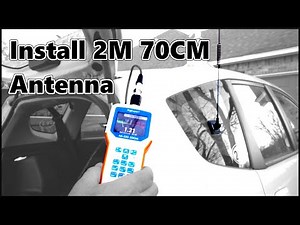 Glass Mount Mobile Ham Radio Antenna Install ~ Storm Chasing Comms 2M 70CM