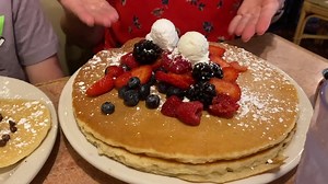 6.6K views · 372 reactions | Since Emmy launched 7 Questions, Everett has asked about doing some videos of his own. So today we announce 'What's Ev Eaton?' We're at Astronomical Pancakes in Williamsburg, Virginia where the wait is always long and the food is always GINORMOUS. Ev hopes you like this - and stay tuned as he explores more places to eat (recommendations gladly accepted!) | Nate Eaton - Reporter | Facebook