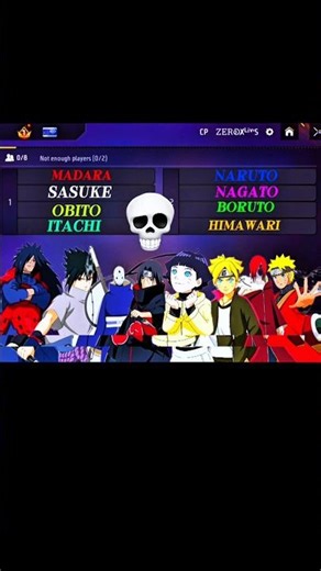 Uzumaki clan vs Akatsuki 🤔 #shorts #freefiremax #foryou #anime #akatsuki #vs #gokuviralshorts