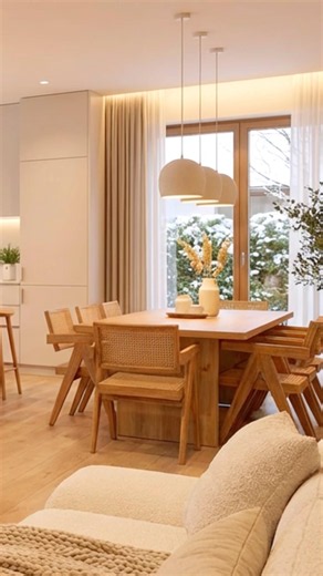 Living Room Design | Warm Modern Style