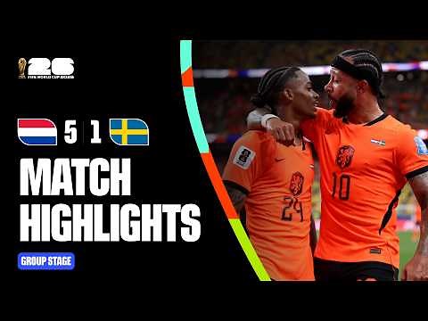 Highlights | Netherlands 5-1 Sweden | FIFA World Cup 2026™