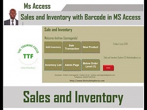 Sales And Inventory Barcode System in Ms Access