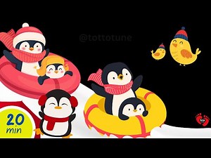 Penguin Odyssey Baby Sensory | High Contrast Winter Fun & Relaxing Music