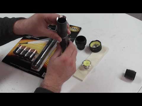 Duracell 1000 & 1300 Lumen Flashlight Fix - Corroded Batteries Stuck in Tube