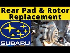 Subaru Rear Brake Pad, Rotor & Caliper Replacement