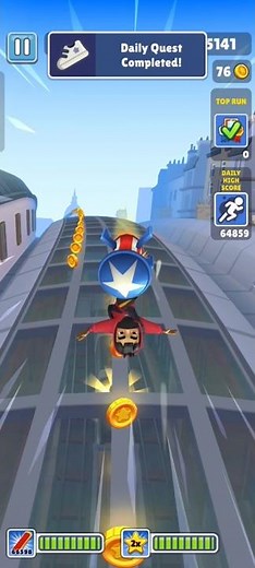 Wait For end 😱Akira earth 🐰1 SUBWAY SURFERS World tour Paris shorts #shortsfeed #subwaysurfers