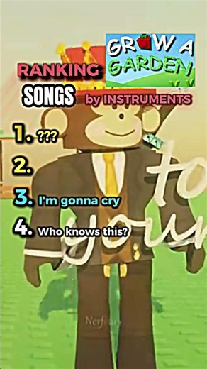Ranking Grow A Garden Roblox Songs By Instruments! 🍉