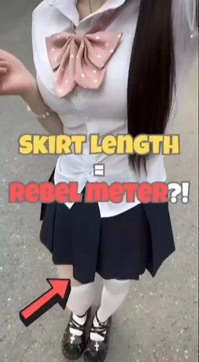 The Skirt Length Rebellion Meter in Japan!