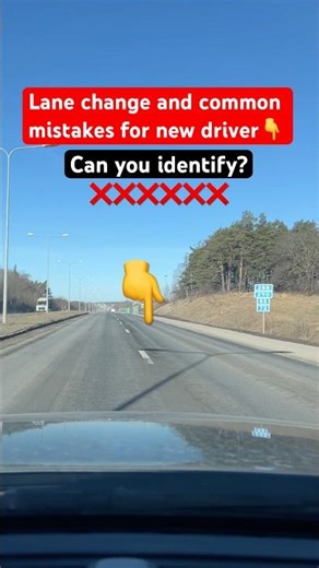 Changing lanes while driving! Common mistakes ❌ #shorts #drivingreview cardriving
