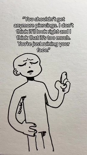 All of the piercings I have on my persona are all ones I want, the septum and labret I already have so far✨ I really want a bridge but everyone keeps telling me that I’d look ugly with it🗿 • • • #bombsnlemons #art #artistsoftiktok #fyp #relateable #relatable #piercings #fypage #myart #traditionalart #artistpersona